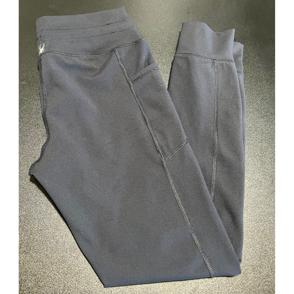 Spyder Active Womens Gray High Waisted Pocket‎ Joggers Leggings Small SP674U